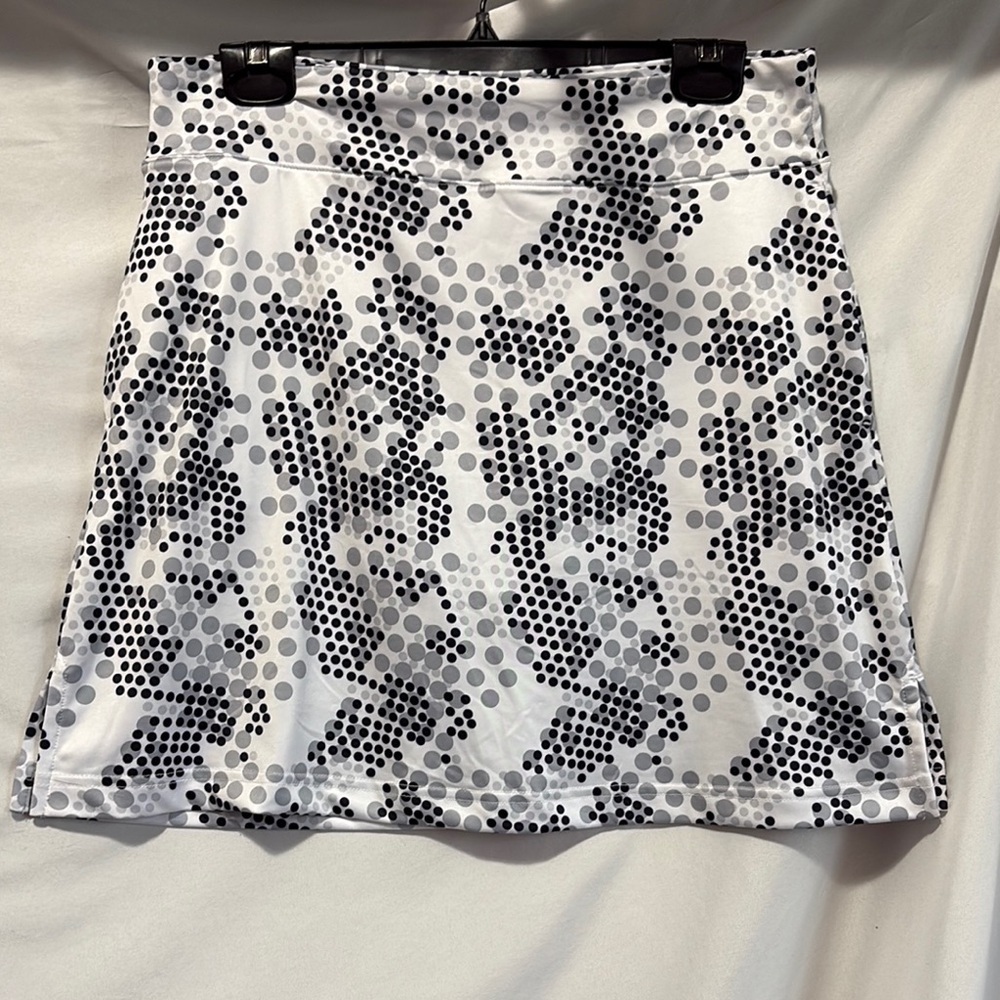 MM354 Polka Dot Mini Skirt Monochrome Elegant